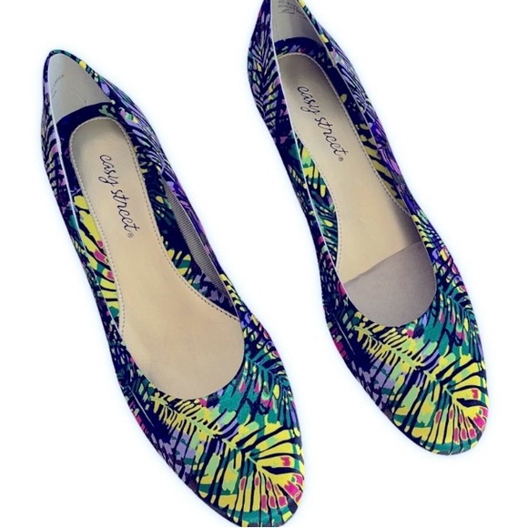 Easy Street Palm Leaf Shoes Sz 9.5N - Picture 3 of 11